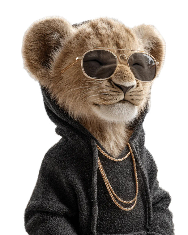 Swag Lion Cub Vinyl Car Decal Sticker – Waterproof & UV-Resistant 8" Swag Lion Cub Vinyl Car Decal Sticker – Waterproof & UV-Resistant 8"