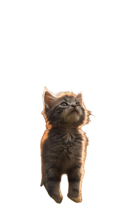 Cute Baby Kitten Vinyl Car Decal Sticker – Waterproof & UV-Resistant 8"