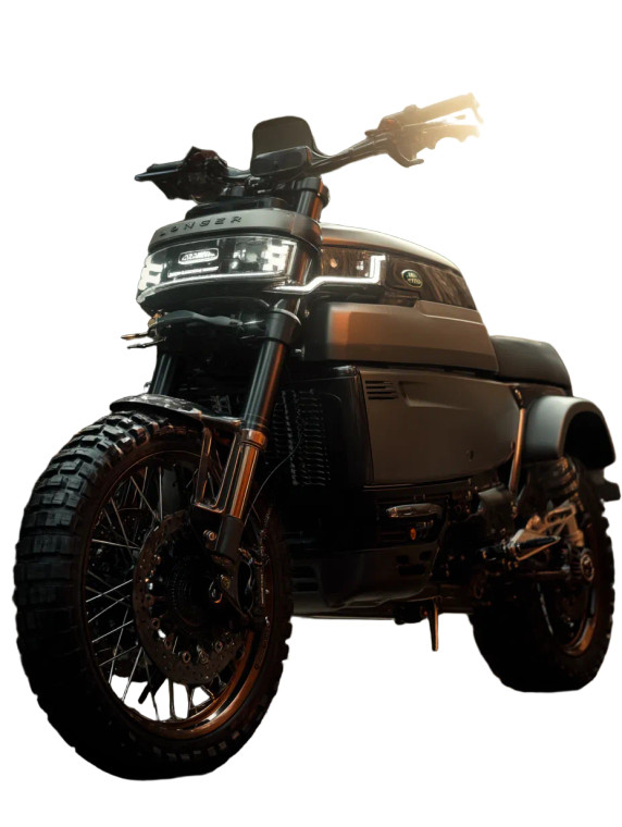 Luxury Motorbike Design Vinyl Car Decal Sticker – Waterproof & UV-Resistant 8"