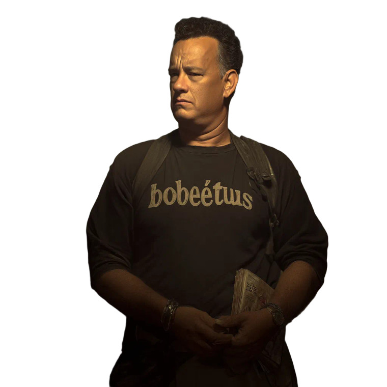 Tom Hanks Lookalike Vinyl Car Decal Sticker – Waterproof & UV-Resistant 8"