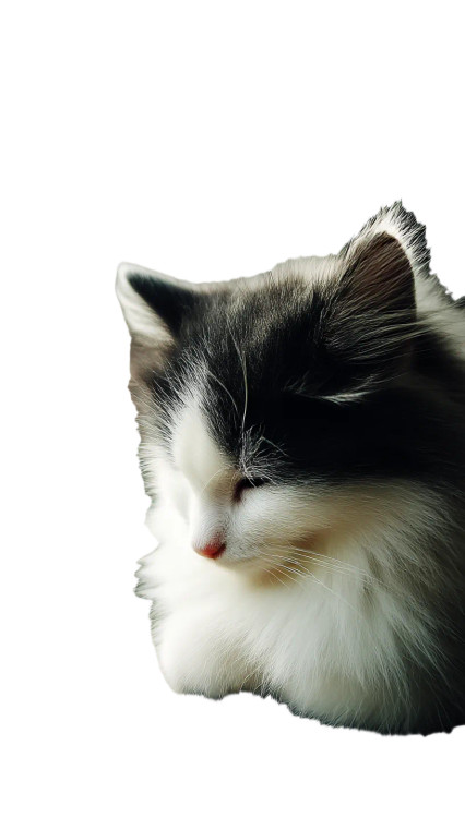 Sleeping Fat Cat Vinyl Car Decal Sticker – Waterproof & UV-Resistant 8"