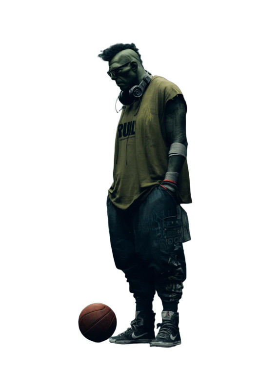 Hulk Playing Basketball Vinyl Car Decal Sticker – Waterproof & UV-Resistant 8"