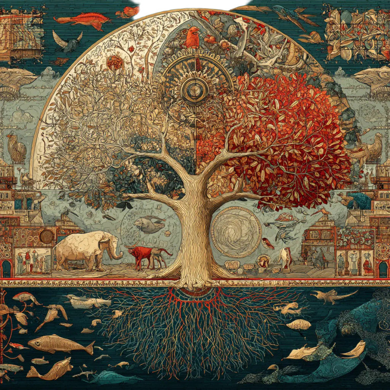 Tree Of Life V2 Vinyl Car Decal Sticker – Waterproof & UV-Resistant 8"