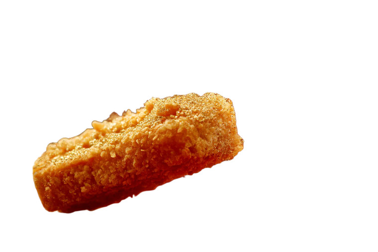 Golden Chicken Nugget Vinyl Car Decal Sticker – Waterproof & UV-Resistant 8"