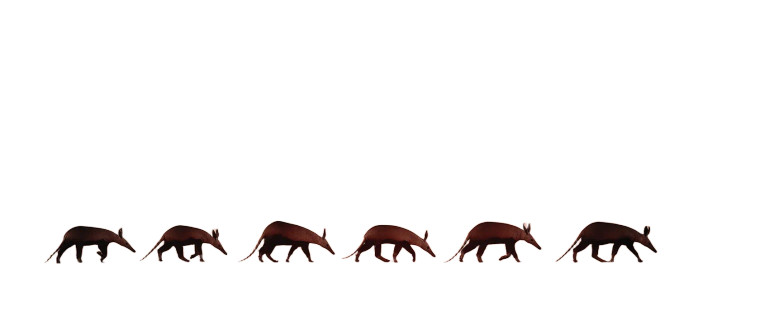 Aardvark Silhouettes Sunset Vinyl Car Decal Sticker – Waterproof & UV-Resistant 8"