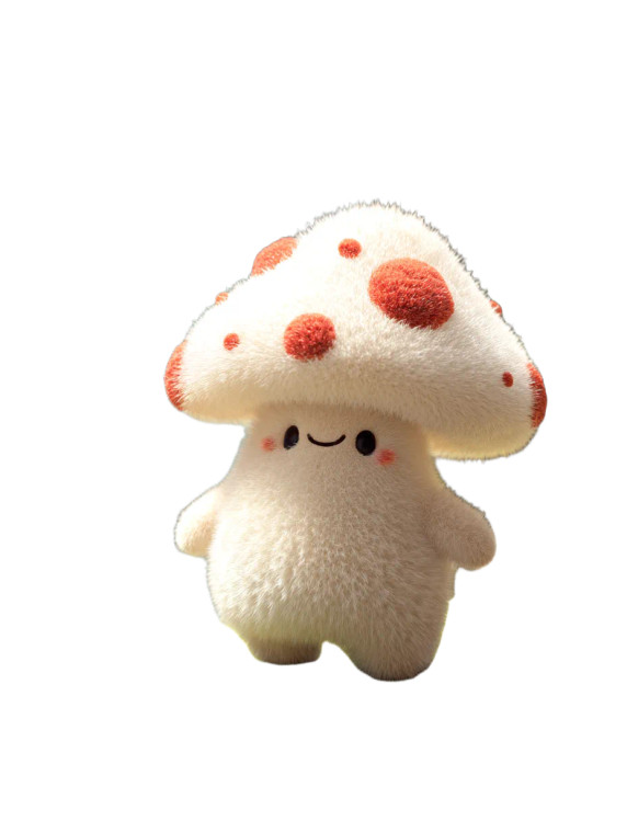 Cute Mushroom Creature Vinyl Car Decal Sticker – Waterproof & UV-Resistant 8"