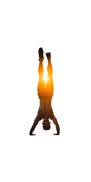 Athletic Handstand Vinyl Car Decal Sticker – Waterproof & UV-Resistant 8"