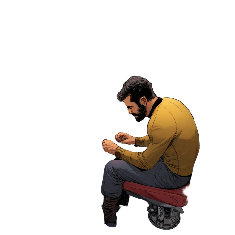 Starfleet Officer Vinyl Car Decal Sticker – Waterproof & UV-Resistant 8"