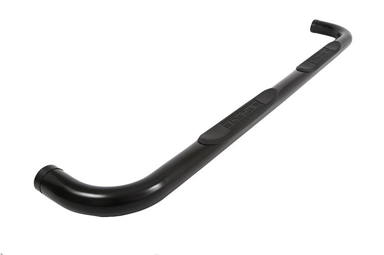 Custom Fit Black Powder Coated Nerf Bar | With Step Pads, Steel, Frame Mount | Easy Install, 90 Degree Bends, 350lb Capacity