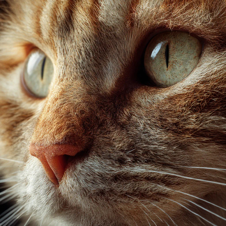 Cat'S Face Close-Up Vinyl Car Decal Sticker – Waterproof & UV-Resistant 8"