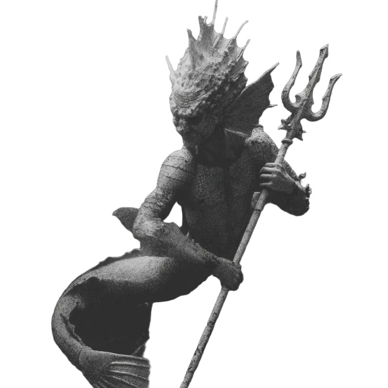 Underwater Merfolk Vinyl Car Decal Sticker – Waterproof & UV-Resistant 8"