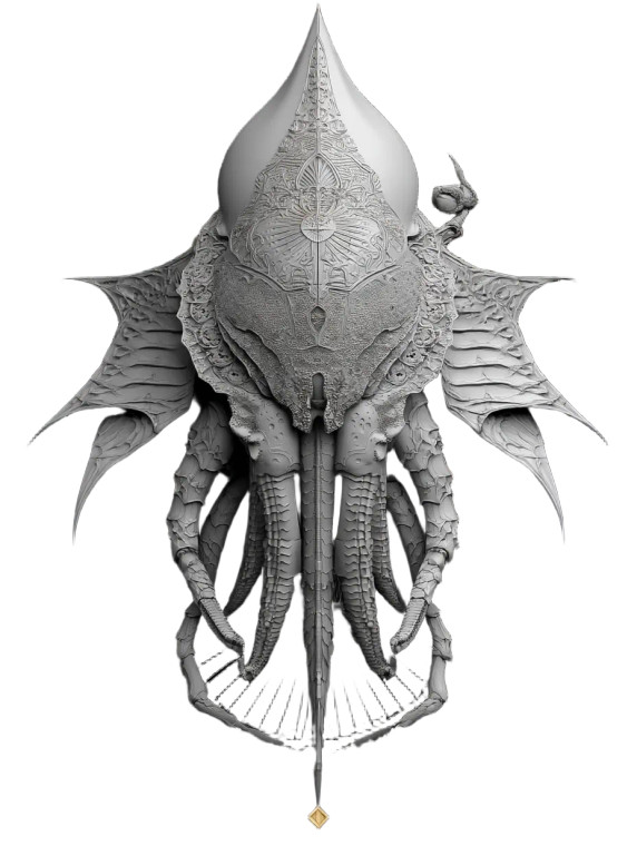Biomechanical Tentacles Centipedes Vinyl Car Decal Sticker – Waterproof & UV-Resistant 8"