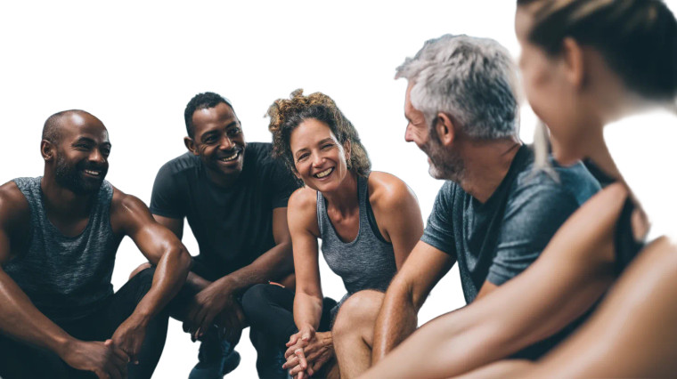 Post-Workout Gathering Vinyl Car Decal Sticker – Waterproof & UV-Resistant 8"