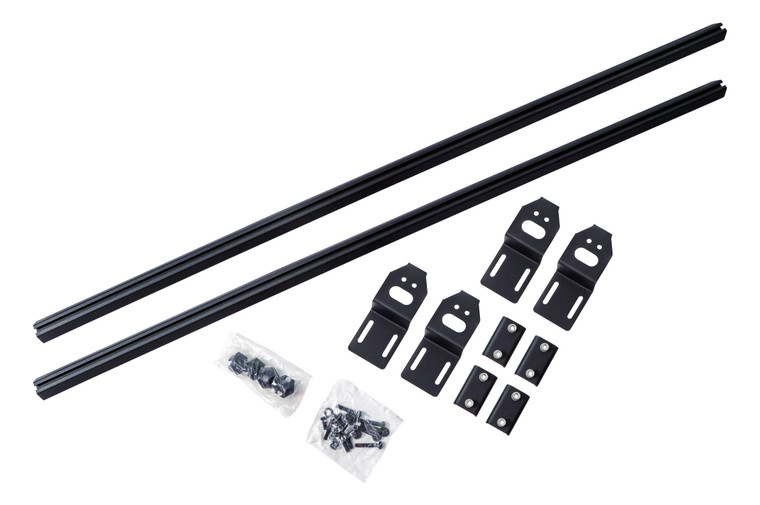 Dee Zee Black Aluminum Bed Side Rail | Fits Chevrolet Colorado Ford Ranger Nissan Titan GMC Canyon Toyota Tacoma Jeep Gladiator JT | Hex Series