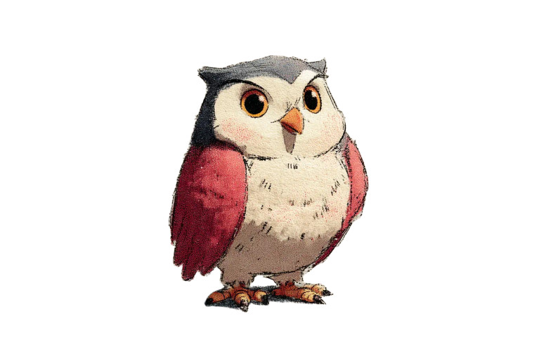 Cute Cartoon Owl Vinyl Car Decal Sticker – Waterproof & UV-Resistant 8"