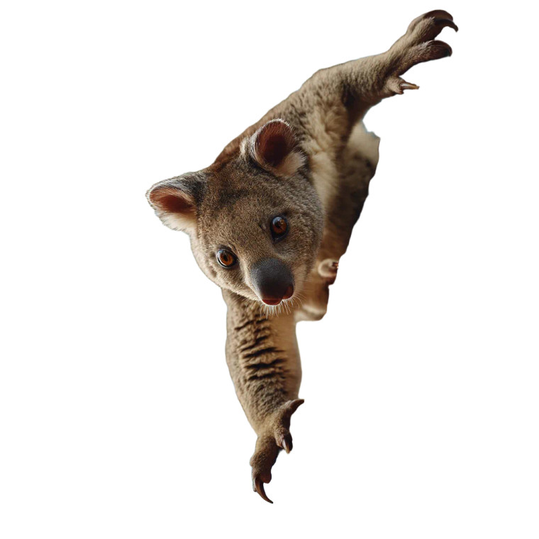 Koala-Thylacoleo Hybrid Vinyl Car Decal Sticker – Waterproof & UV-Resistant 8"