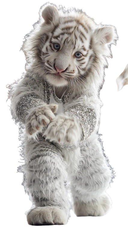 Tiger Cub Performer Vinyl Car Decal Sticker – Waterproof & UV-Resistant 8"