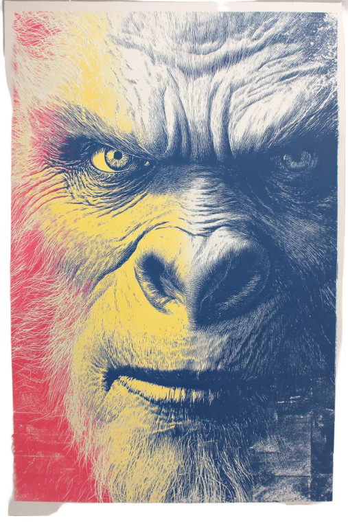 Cmyk Wolfman Monster Vinyl Car Decal Sticker – Waterproof & UV-Resistant 8"