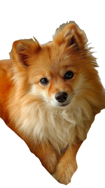 Pomeranian On Bed V2 Vinyl Car Decal Sticker – Waterproof & UV-Resistant 8"