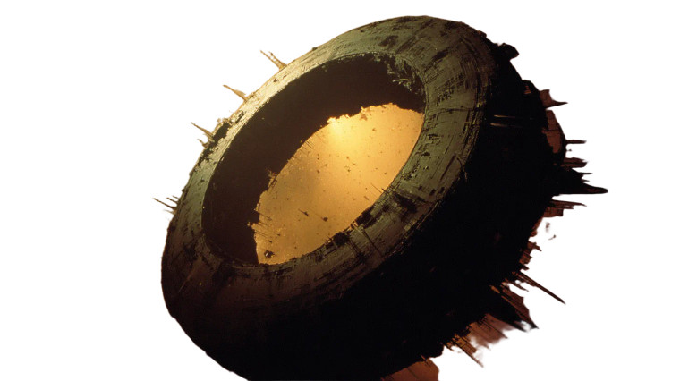 Alien Space Station Vinyl Car Decal Sticker – Waterproof & UV-Resistant 8"