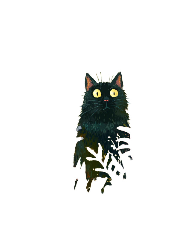 Fantasy Multi-Eared Cat Vinyl Car Decal Sticker – Waterproof & UV-Resistant 8"