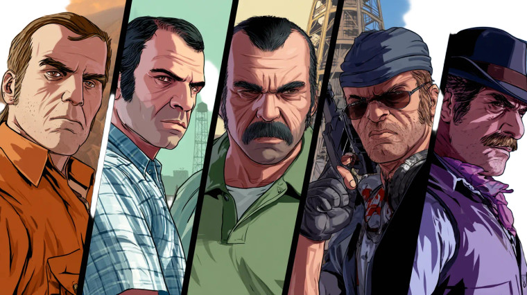 Gta 5 Characters Collage Vinyl Car Decal Sticker – Waterproof & UV-Resistant 8"