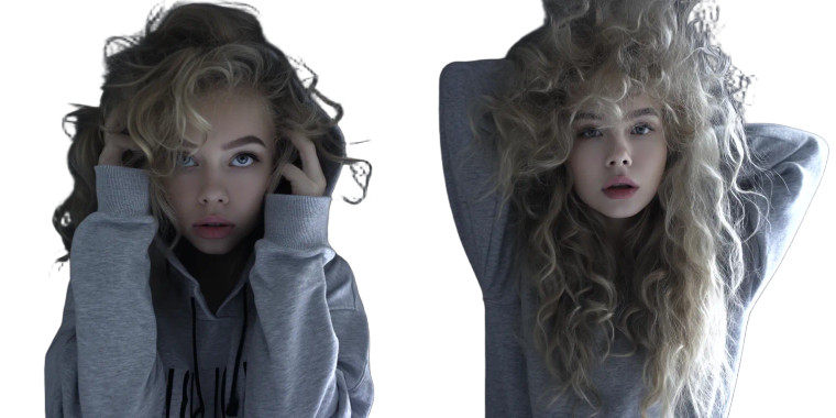 Stylish Girl Portrait V2 Vinyl Car Decal Sticker – Waterproof & UV-Resistant 8"