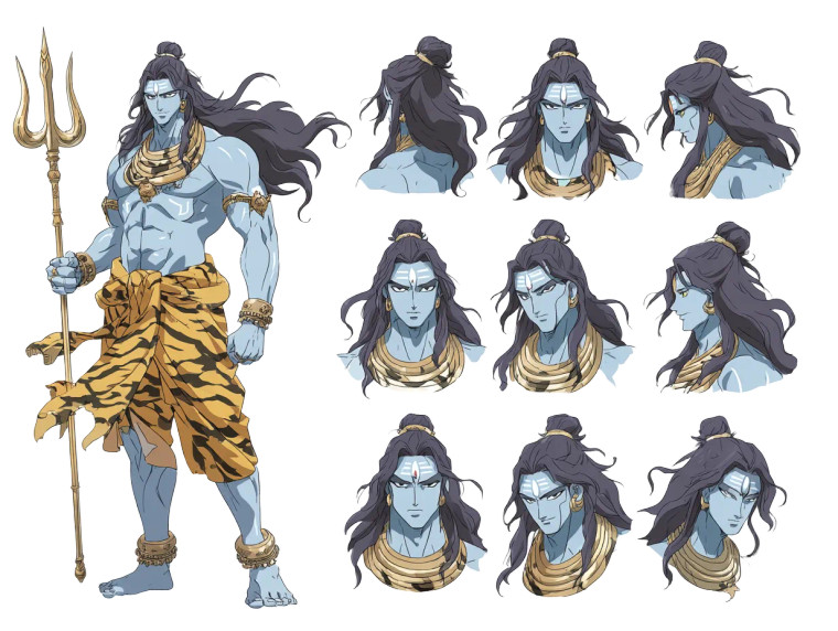 Anime Shiva Vinyl Car Decal Sticker – Waterproof & UV-Resistant 8"