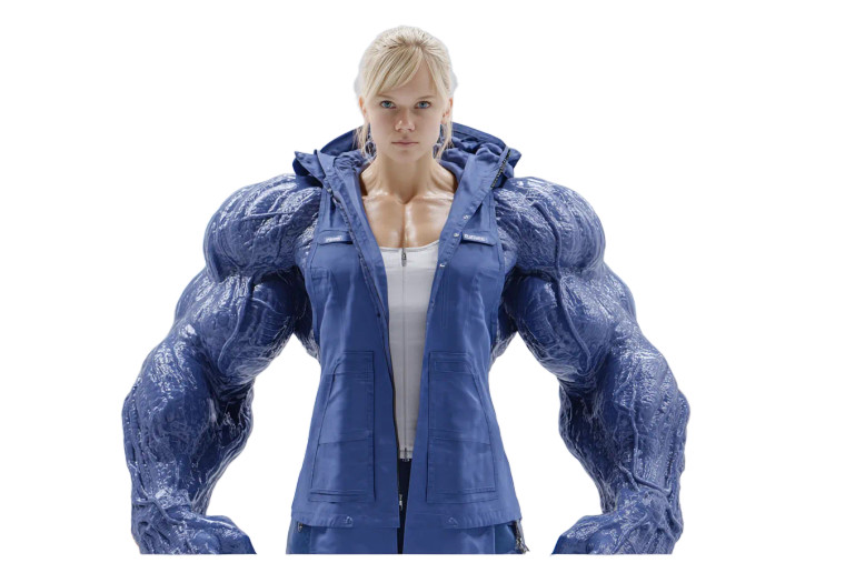 Muscular Lab Scientist Vinyl Car Decal Sticker – Waterproof & UV-Resistant 8"