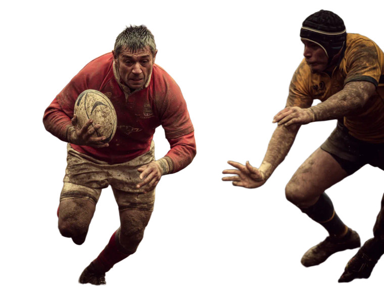 Rugby Match Moment Vinyl Car Decal Sticker – Waterproof & UV-Resistant 8"