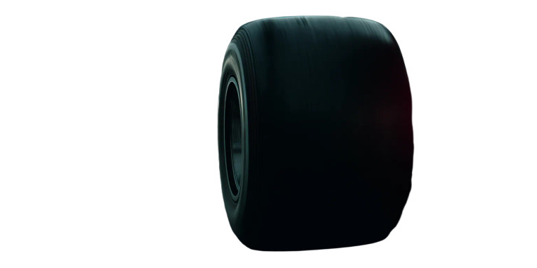 F1 Tire Close-Up Vinyl Car Decal Sticker – Waterproof & UV-Resistant 8"