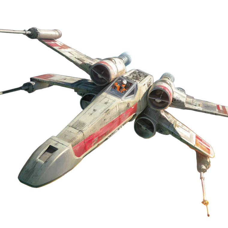 X-Wing Starfighter Battle Vinyl Car Decal Sticker – Waterproof & UV-Resistant 8"