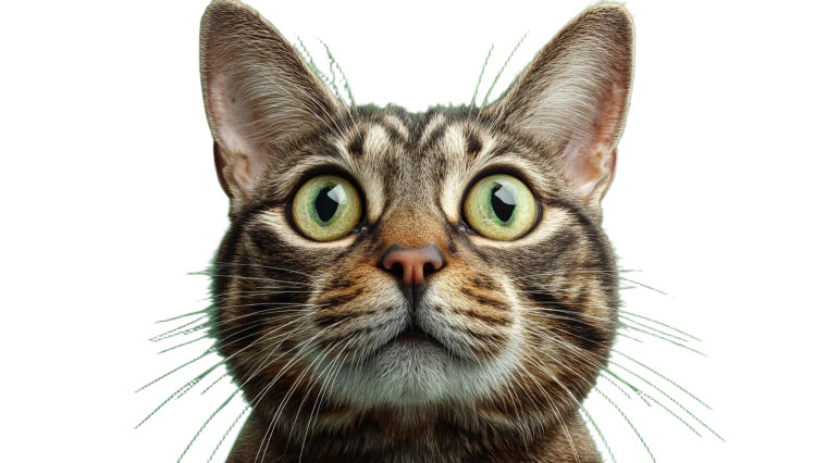 Ultrarealistic Cat Vinyl Car Decal Sticker – Waterproof & UV-Resistant 8"