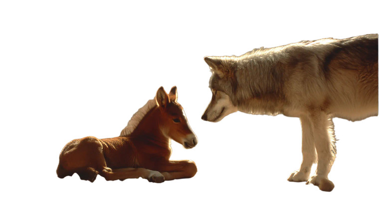 Sacred Wolf Moment Vinyl Car Decal Sticker – Waterproof & UV-Resistant 8"