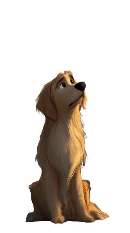 Loyal Golden Retriever Vinyl Car Decal Sticker – Waterproof & UV-Resistant 8"