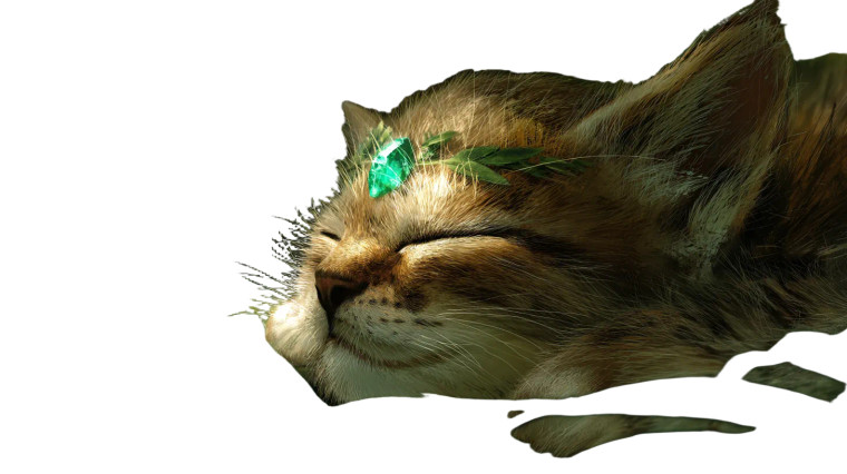 Emerald Kitten Vinyl Car Decal Sticker – Waterproof & UV-Resistant 8"