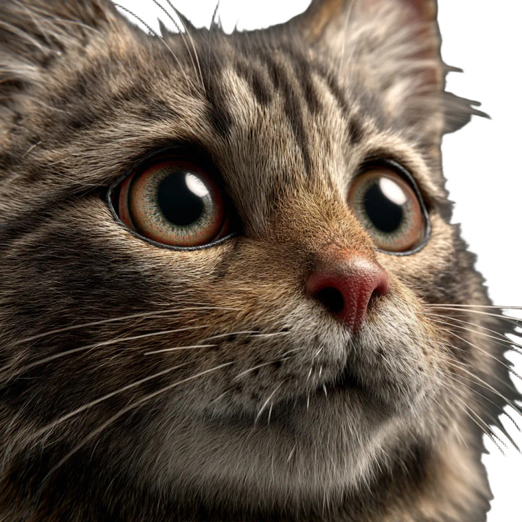 Cute Cat V17 Vinyl Car Decal Sticker – Waterproof & UV-Resistant 8"