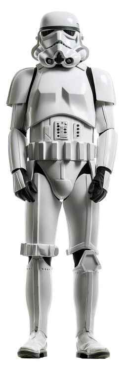 Stormtrooper Front View V2 Vinyl Car Decal Sticker – Waterproof & UV-Resistant 8"