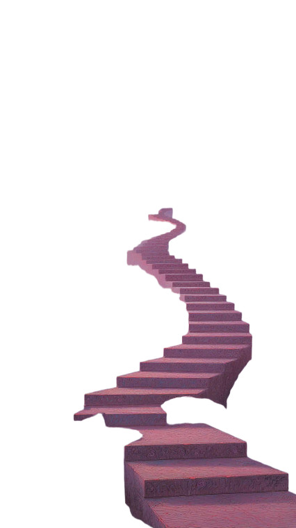 Glowing Cosmic Staircase Vinyl Car Decal Sticker – Waterproof & UV-Resistant 8"