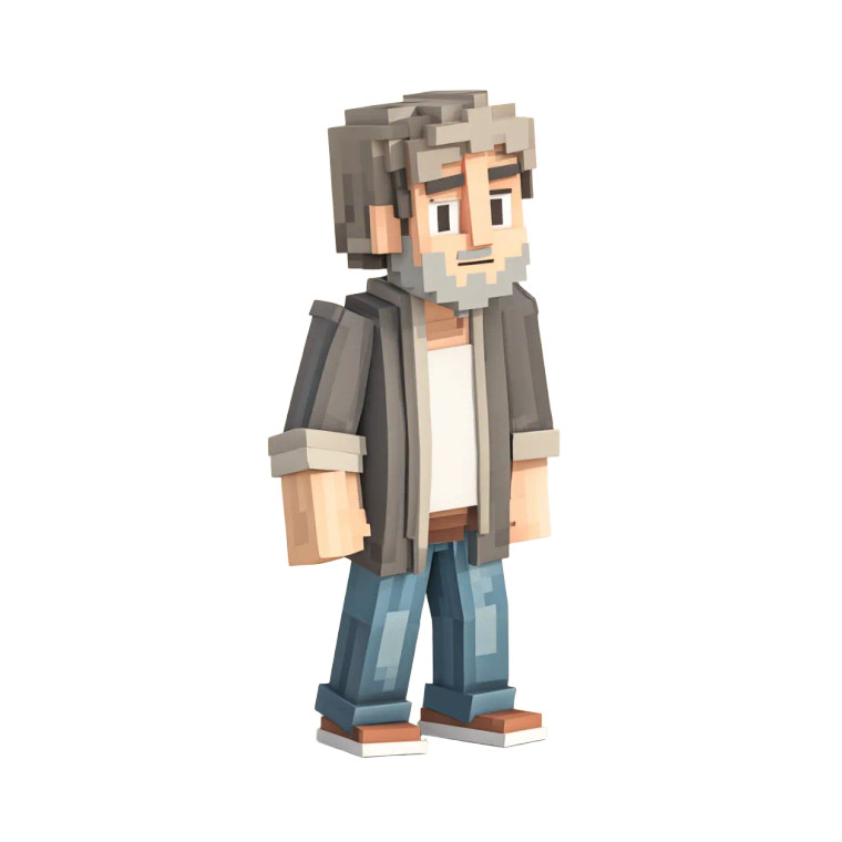 Mature Minecraft Adventurer Vinyl Car Decal Sticker – Waterproof & UV-Resistant 8"