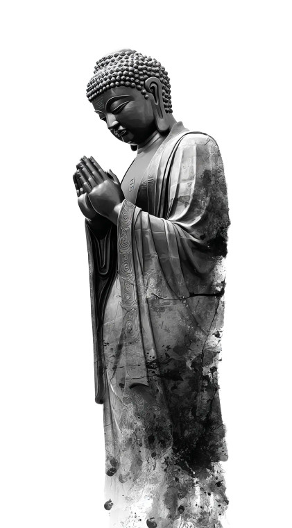 Buddha Art Vinyl Car Decal Sticker – Waterproof & UV-Resistant 8"