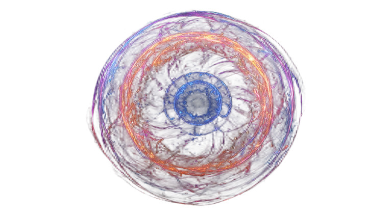 Cosmic Fractal Sphere Vinyl Car Decal Sticker – Waterproof & UV-Resistant 8"