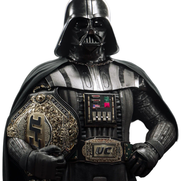 Darth Vader Ufc Vinyl Car Decal Sticker – Waterproof & UV-Resistant 8"
