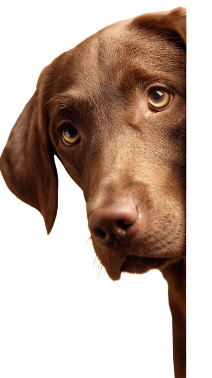 Playful Labrador Vinyl Car Decal Sticker – Waterproof & UV-Resistant 8"