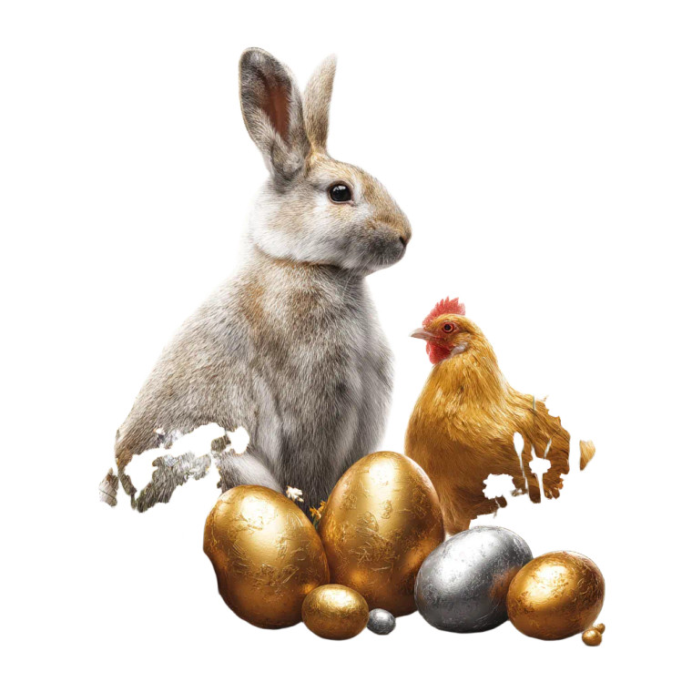 Easter Celebration Vinyl Car Decal Sticker – Waterproof & UV-Resistant 8"