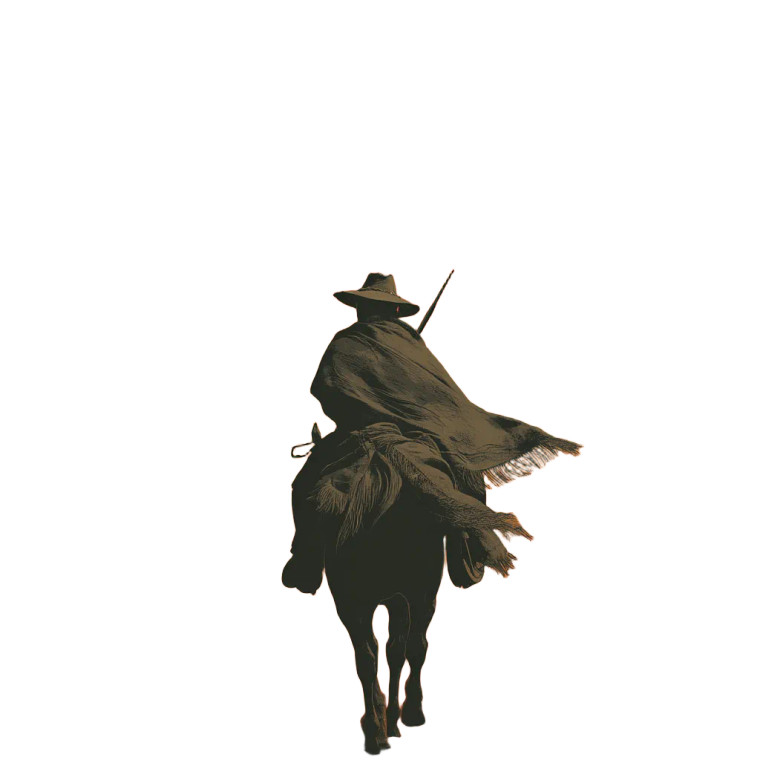 Vintage Cowboy Sunset Vinyl Car Decal Sticker – Waterproof & UV-Resistant 8"