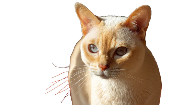 Cream Burmese Cat Vinyl Car Decal Sticker – Waterproof & UV-Resistant 8"