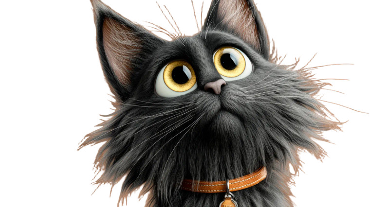 Fluffy Mainecoon Cat Vinyl Car Decal Sticker – Waterproof & UV-Resistant 8"