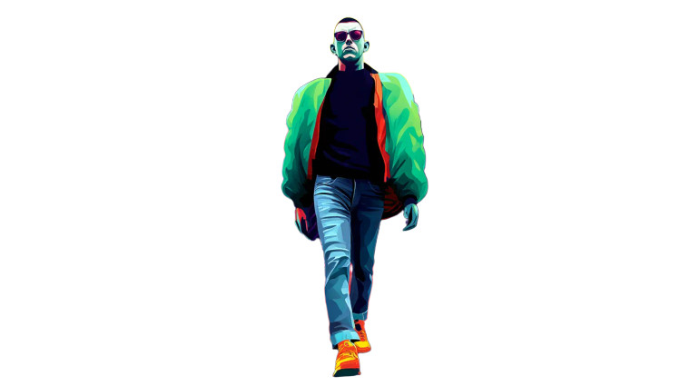 Psychedelic Walker Vinyl Car Decal Sticker – Waterproof & UV-Resistant 8"