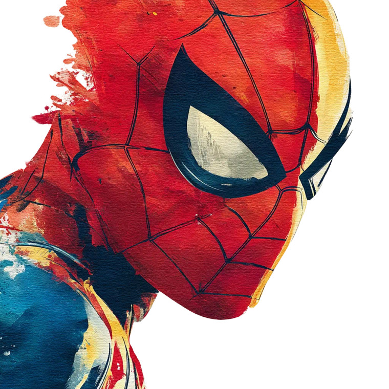 Spiderman Watercolor Vinyl Car Decal Sticker – Waterproof & UV-Resistant 8"